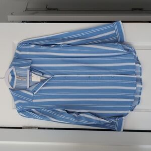 NWOT Striped Button Up Work Shirt